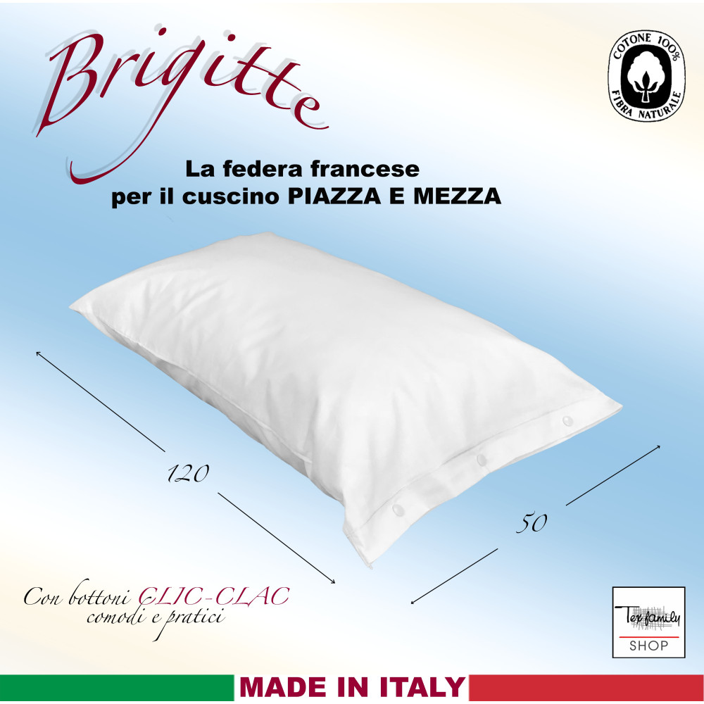 FEDERA BRIGITTE una piazza e mezza MISURA FRANCESE CLIC-CLAC cm. 50 X 120