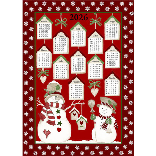 Paños de cocina navideños de algodón 2025 Maxi 50x70cm – Juego de 6 piezas, 3 estampados, idea de regalo, Made in Italy variante