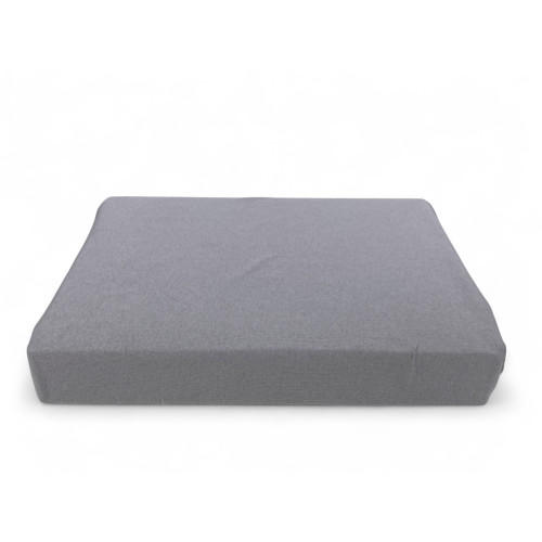 Tessuto jersey elasticizzato grigio in puro cotone naturale