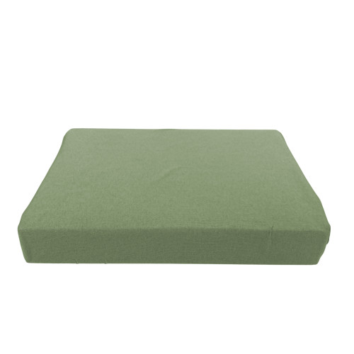 Tejido de punto elástico verde de puro algodón natural