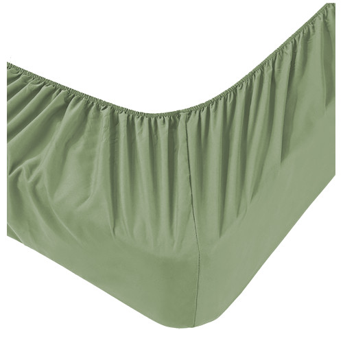 Draps housse Jersey Adatpo Vert - Coton stretch H30cm - Simple, Queen, Double