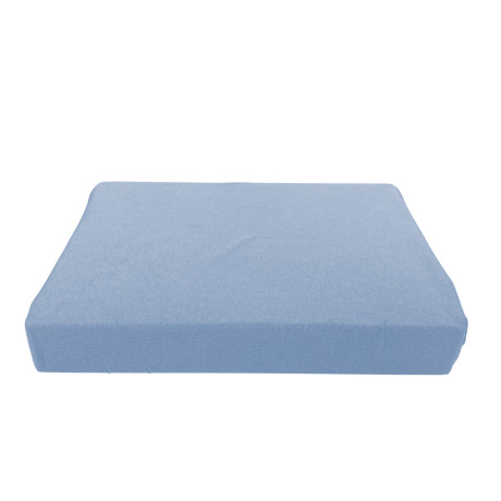 Sábana interior Adatpo de jersey azul claro de 100% algodón elástico, banda alta H30 cm