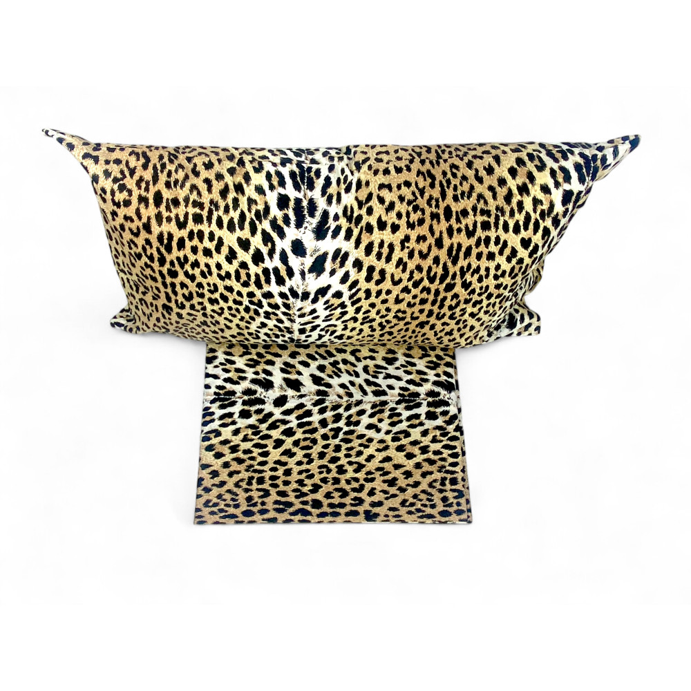 Leopard Duvet Cover - 100% Pure Cotton Bed Set - Single, Double, Double - Made in Italy