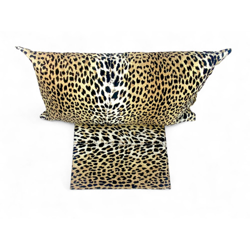Bettbezug Leopard - Bettset aus 100% reiner Baumwolle - Einzel-, Doppel-, Doppelbett- - Made in Italy