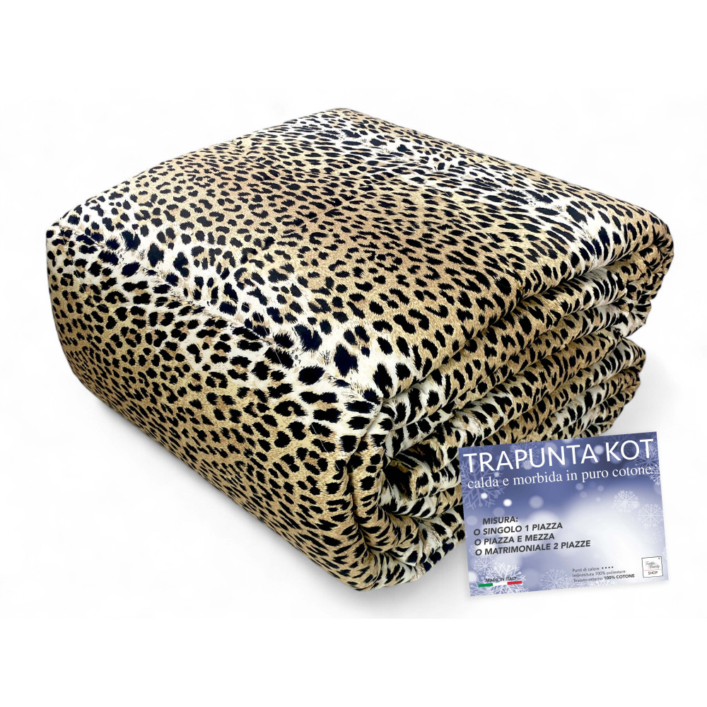 Kot Spotted Quilt - Warm winter bedspread in pure cotton Made in Italy Kot Spotted Quilt - Warm winter bedspread in pure cotton Made in Italy