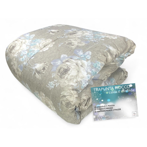 Tiffany Flower Sanderson Bow Quilt - Wintertagesdecke 300gr/qm Mikrofaser - Made in Italy