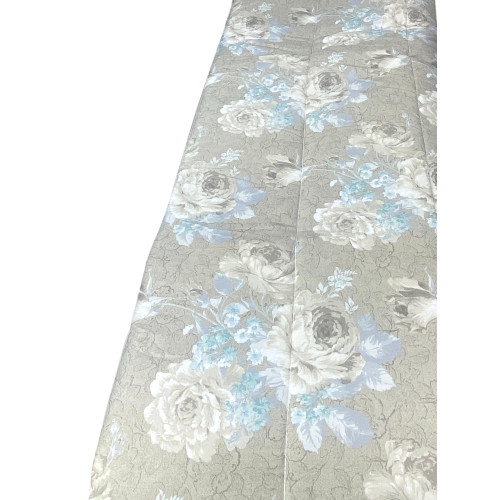 Trapunta Fiocco Sanderson Fiore tiffany - Copriletto Invernale 300gr/mq Microfibra - Made in Italy