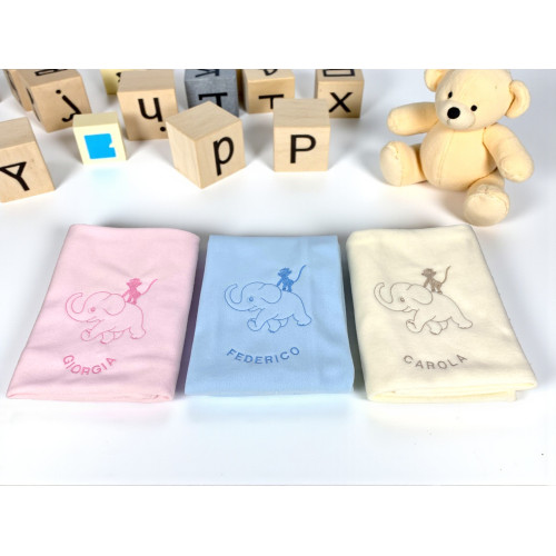 Fireproof Blanket for Kindergarten Children "FIREPROOF 2.0 BABY" - Cradle and Cot 100% Fireproof Acrylic - Made in Italy