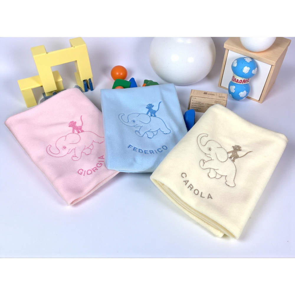 Manta ignífuga para niños de jardín de infantes "FIREPROOF 2.0 BABY" - Cuna y cuna 100% acrílico ignífugo - Made in Italy