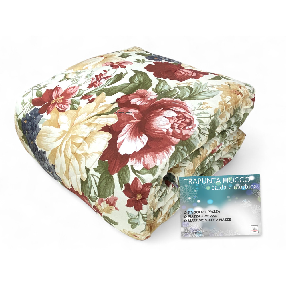 Sanderson Vintage Flower Bow Quilt – Couette d’hiver 300 gr/m², chaude et douce, fabriquée en Italie Sanderson Vintage Flower Bow Quilt – Couette d’hiver 300 gr/m², chaude et douce, fabriquée en Italie
