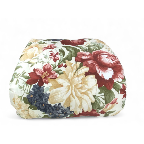 copy of Sanderson Flower Quilt Winter grauer Hintergrund, warme Bettdecke 300 gr/qm, elegantes Blumenmuster, Made in Italy