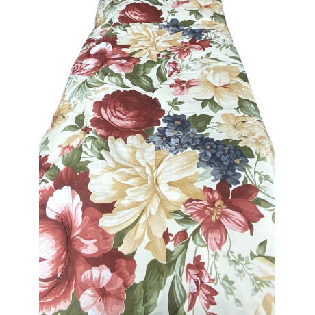 Edredón de lazo doblado vintage de flores de Sanderson - Hecho a mano de calidad Made in Italy