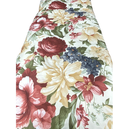 copy of Sanderson Flower Quilt Winter grauer Hintergrund, warme Bettdecke 300 gr/qm, elegantes Blumenmuster, Made in Italy