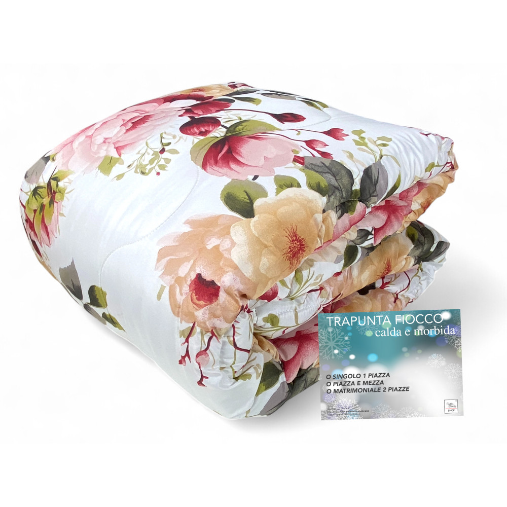 Edredón Sanderson Delicate Flower Pink Bow – Edredón de invierno 300 gr/m², Made in Italy Edredón Sanderson Delicate Flower Pink Bow – Edredón de invierno 300 gr/m², Made in Italy