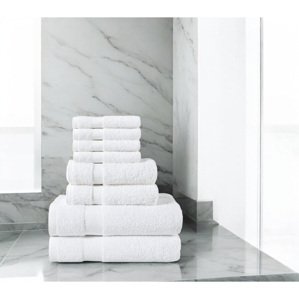 100% Baumwolle Frottee Handtücher - Verschiedene Größen - Hochwertig Made in Italy für Zuhause, Hotel und B&B