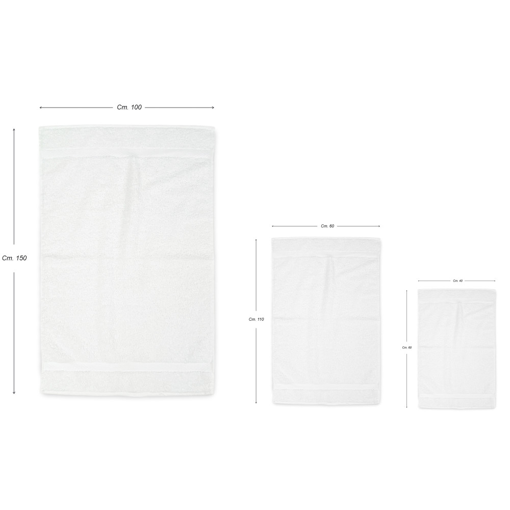 Asciugamani in Spugna di Cotone 100% - Vari Formati - Alta Qualità Made in Italy per Casa, Hotel e B&B