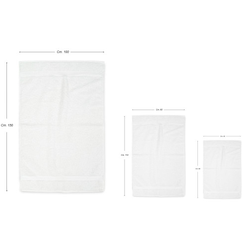 Serviettes éponge 100 % coton - différentes tailles - de haute qualité Made in Italy pour la maison, l’hôtel et les chambres d’h