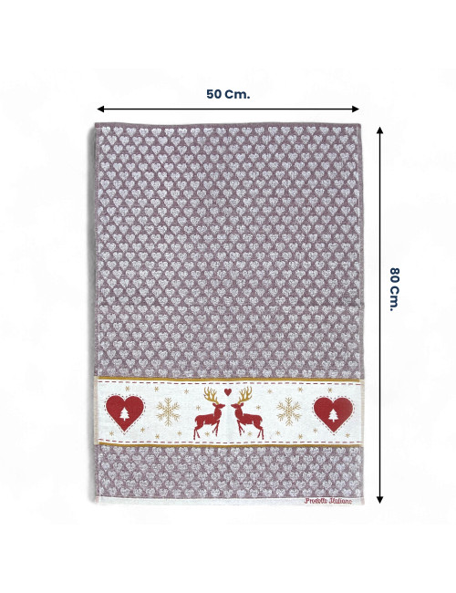 copy of Set mit 6 Baumwoll-Küchentüchern - mehrfarbige Schwamm-Küchentücher - handgemachte Küchentücher Made in Italy - 50x70cm