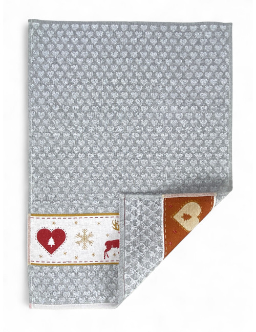 Set de 6 paños de cocina de algodón - Paños de cocina de esponja multicolor - Paños de cocina hechos a mano Made in Italy - 50x7