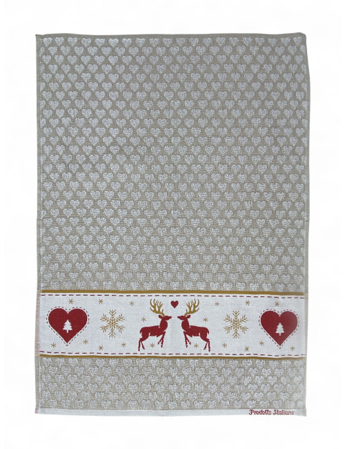 copy of Set mit 6 Baumwoll-Küchentüchern - mehrfarbige Schwamm-Küchentücher - handgemachte Küchentücher Made in Italy - 50x70cm