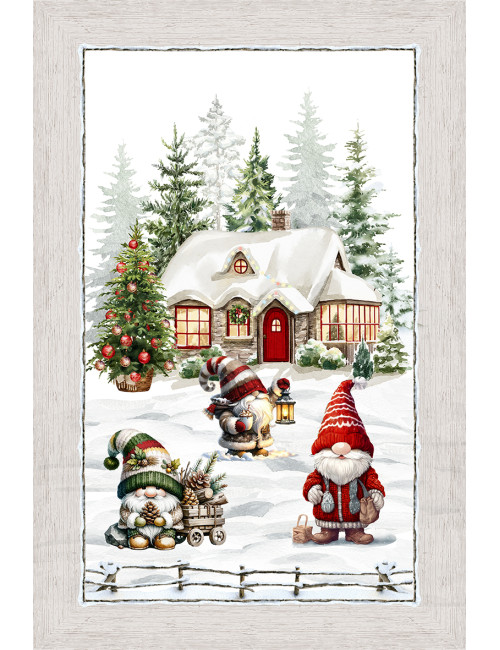 Weihnachts-Küchentücher aus Jacquard-Baumwolle - Set mit 6 Stücken 50x80 cm, hohe Saugfähigkeit, 3 verschiedene Farben, Made in