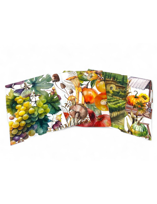 Paños de cocina de algodón jacquard navideño - Juego de 6 piezas 50x80 cm, alta absorción, 3 colores surtidos, hecho en Italia