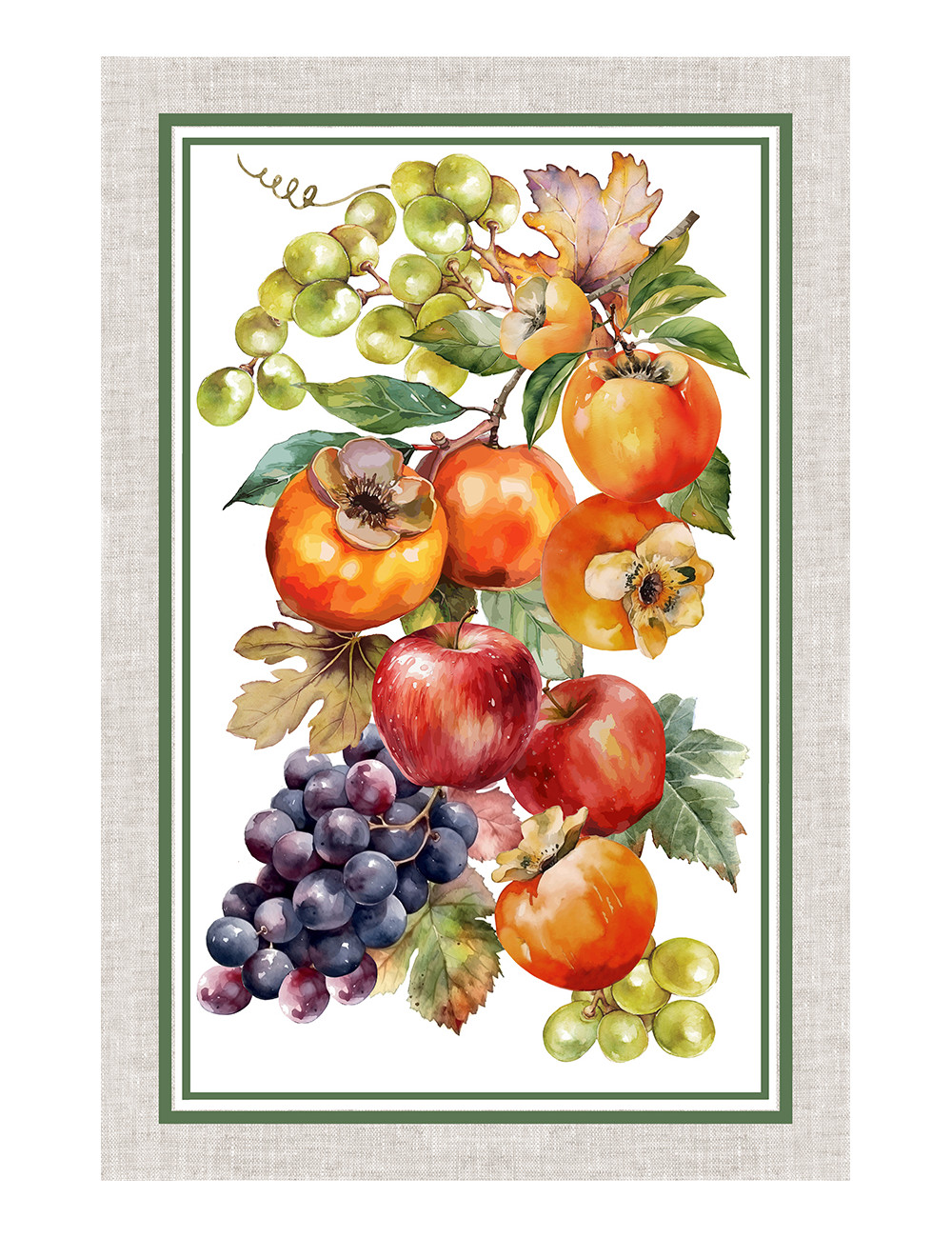 Torchons de cuisine de Noël en coton jacquard - Lot de 6 pièces 50x80 cm, haute capacité d’absorption, 3 couleurs assorties, fab