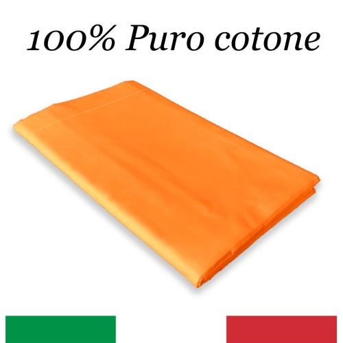 LENZUOLO di sopra CORDONETTO STRONG arancio made in Italy