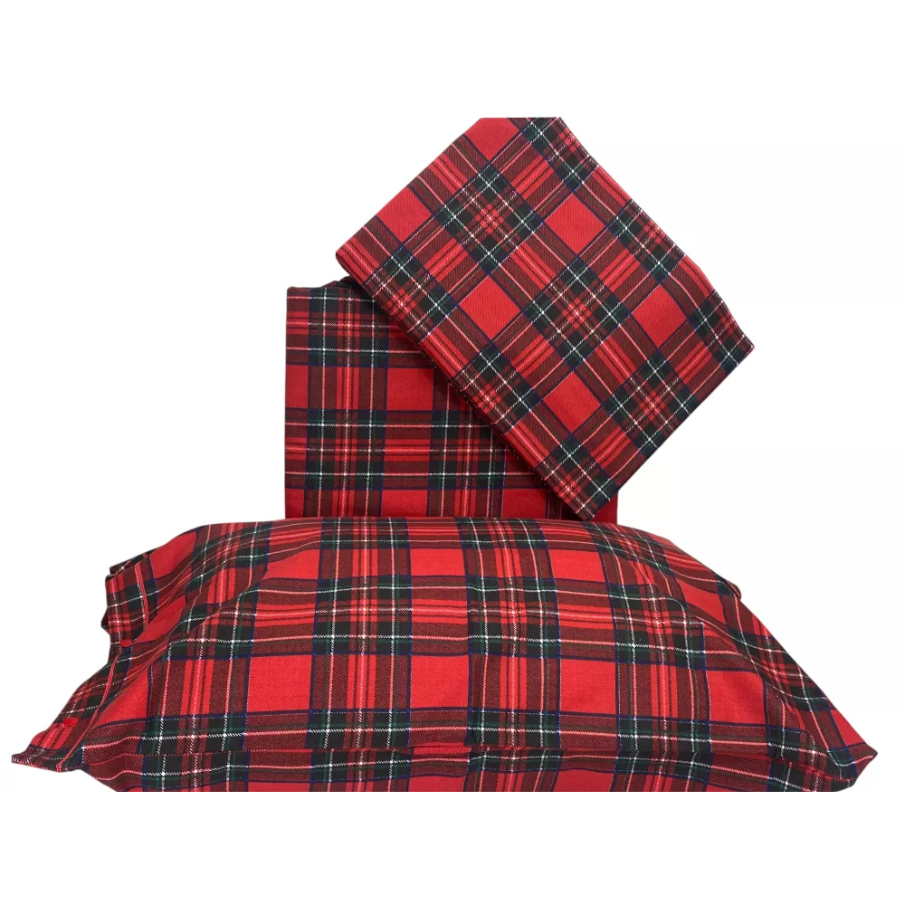 copy of Ensemble de draps en flanelle Baita et Coeur - 100 % Coton Polaire - Chaud, doux, Fabriqué en Italie