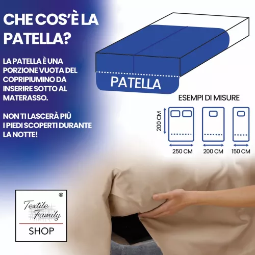 copy of Doppelbettbezug Herz und Kabine - 100% Baumwollflanell - Anti-Pilling, mit extra Klappe, Made in Italy