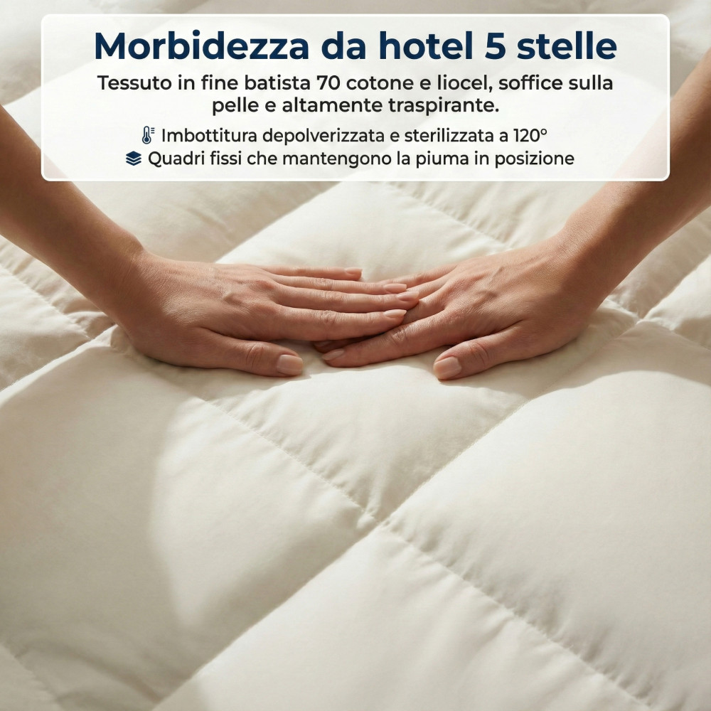 Imperial Night Duvet - 100% Virgin Goose Down Clase 1, fotos fijas, Batiste 70, DOWNPASS, fabricado en Austria