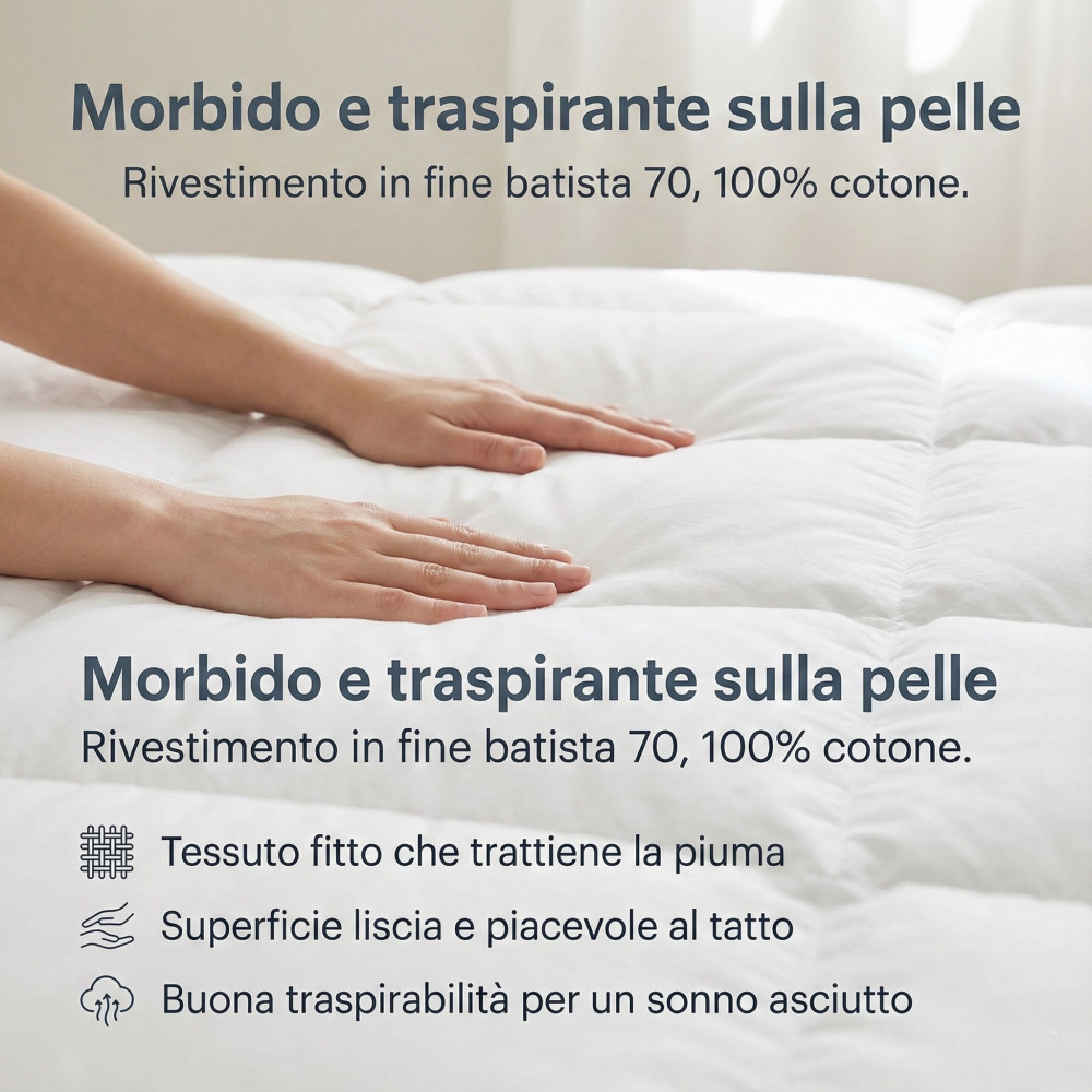 Doudoune d’hiver Danube - 30 % doudouet 70 % duvet classe 1, commode, Batiste 70, fabriquée en Autriche