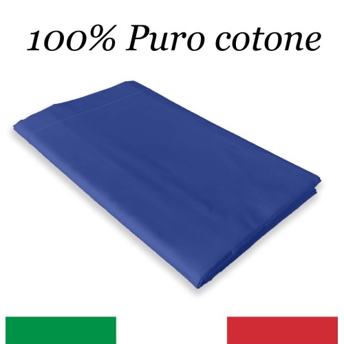 TOP SHEET CORDONETTO STRONG dunkelblau made in Italy