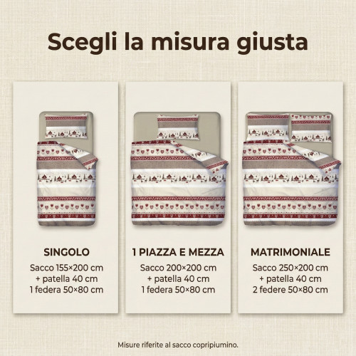 Tyrolean duvet cover dis. VALBADIA RED mountain