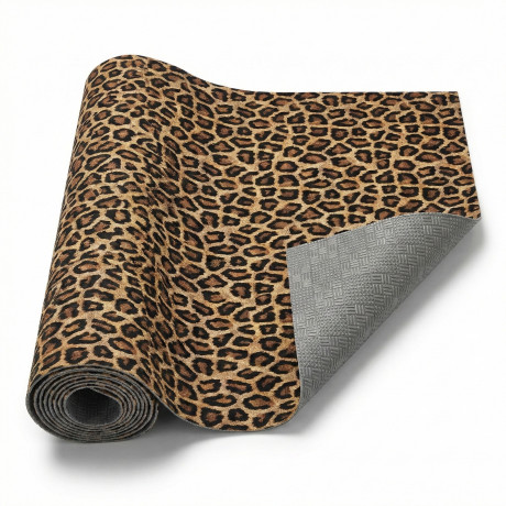 RUG Küchenläufer Rutschfester Leopard gefleckter Läufer Made in Italy