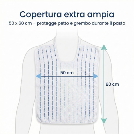 CAESAR © ADULT BIB SET gag with LACES