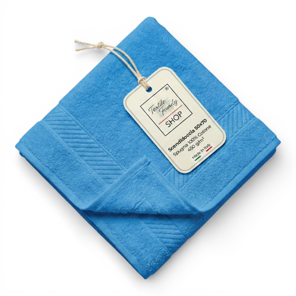 Scendidoccia Bagno Bluette 50x70 Spugna Cotone 450 g/m² - Tappetino Doccia Made in Italy