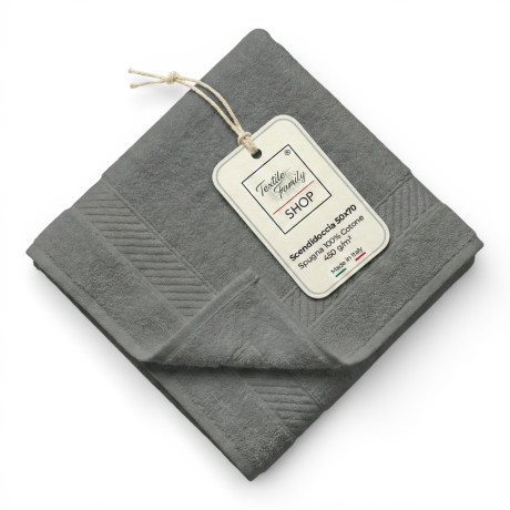 Scendidoccia Bagno Grisaglia 50x70 Spugna Cotone 450 g/m² - Tappetino Doccia Made in Italy