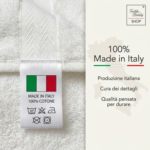 Telo Doccia Beige 100x150 in Spugna 100% Cotone 450 g/m² Made in Italy