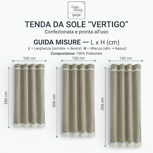 TOLDO EXTERIOR VERTIGO JARDÍN BALCÓN CREMA Impermeable y repelente al agua UNITED