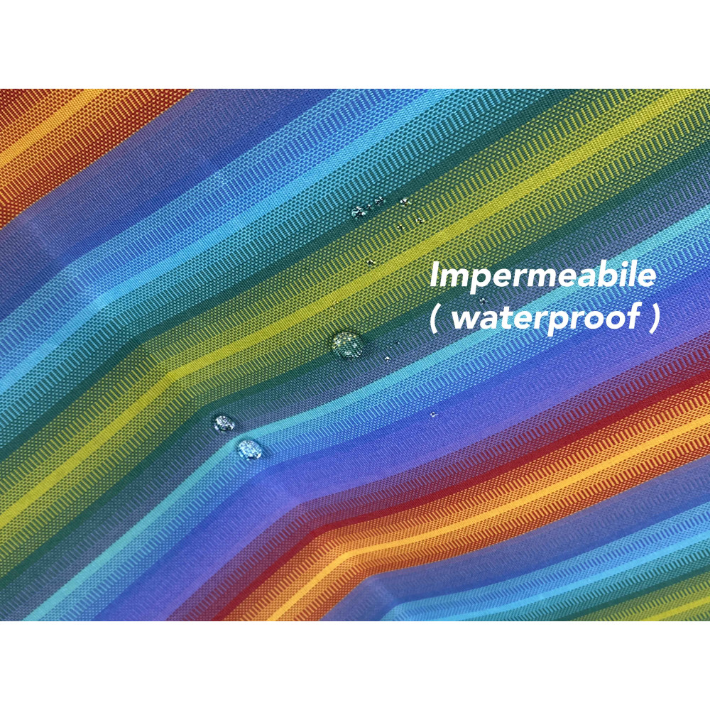 Vertigo Awning Tex Family Multicolor 100% Polyester Waterproof Water Repellent Yarn Dyed Eyelets Steel Fringe