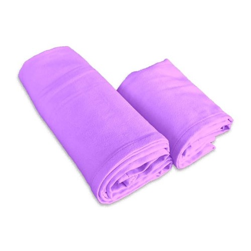 LILAC MICROFIBER TOWEL SET 1+1 FACE AND GUEST
