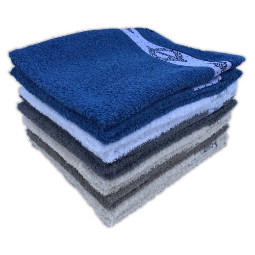 SET ASCIUGAMANI SPUGNA BONHEUR BIANCO 1+1 VISO E OSPITE