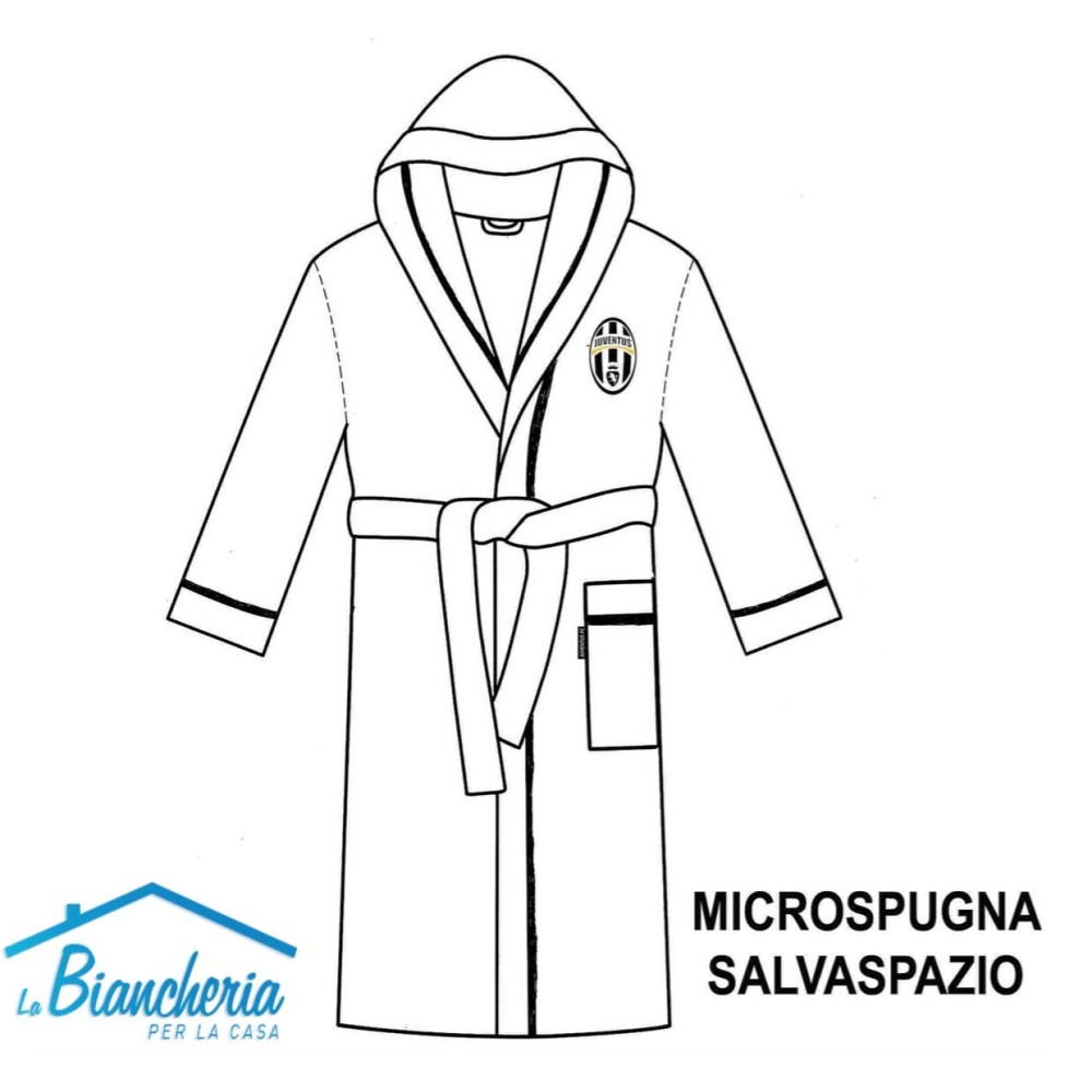 ACCAPPATOIO BAMBINO RAGAZZO ORIGINALE JUVE JUVENTUS IN MICROSPUGNA