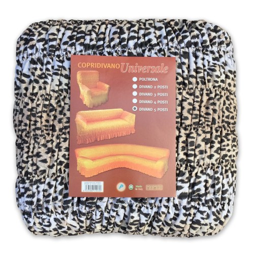 UNIVERSAL LEOPARD SPOTTED CORNER SOFA COVER