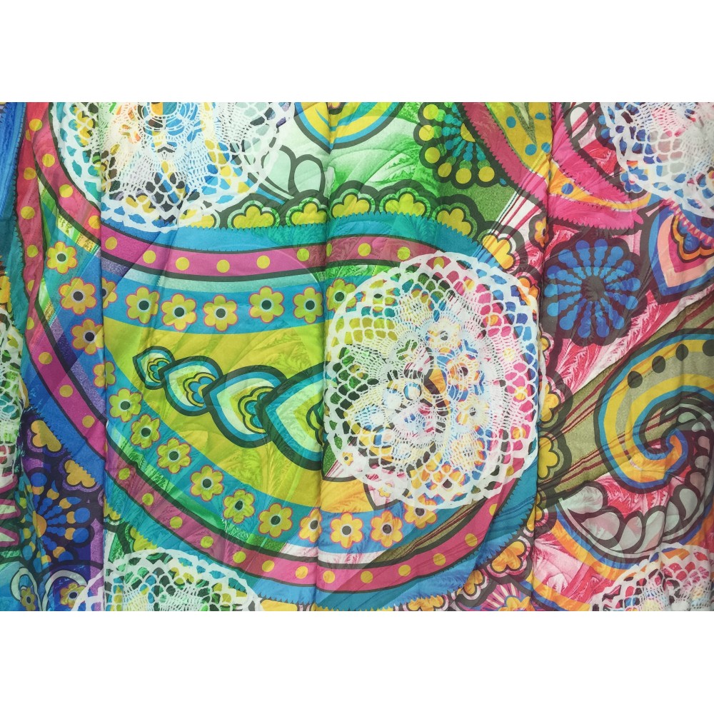 QUILT IMPRESSION NUMÉRIQUE DISIGUAL FANTASY DG 218 FABRIQUÉ EN ITALIE EN PUR COTON