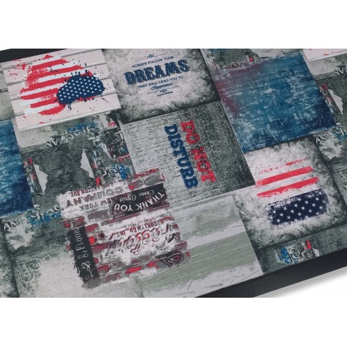 TAPPETO ZERBINO STEVEN CUORE AMERICANO CM.45X75