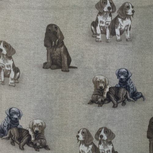 TELO ARREDO COPRITUTTO GRAN FOULARD COPRILETTO COPRIDIVANO TESSUTO LONETA CANE CANI