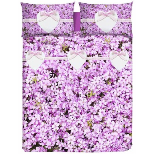 PINK HEART DIGITAL SHEET SET VS 442 LC PINK DOUBLE 2 SIZES