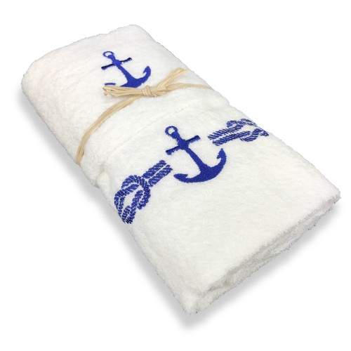 SEA SEA STILL BLAUES FROTTEE-HANDTUCH-SET